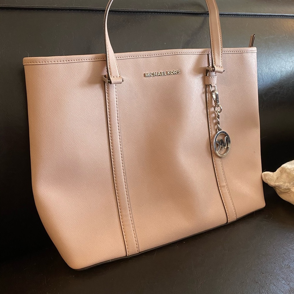 Michael Kors Pink Jet Set Travel Tote Bag